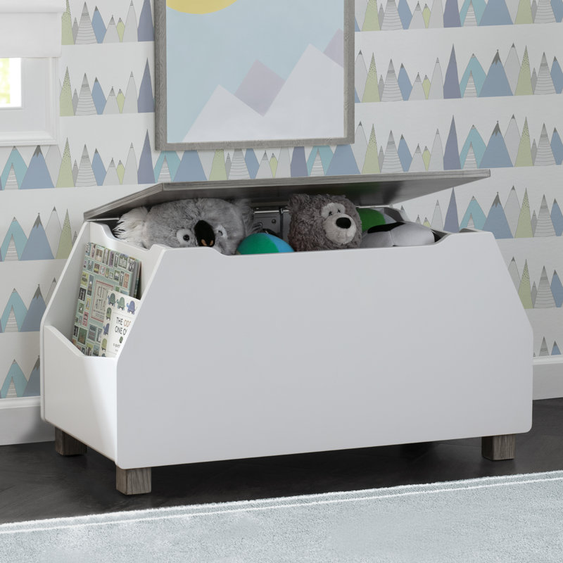 Delta Children Delta Rustic TwoTone w/Crafted Limestone Toy Box